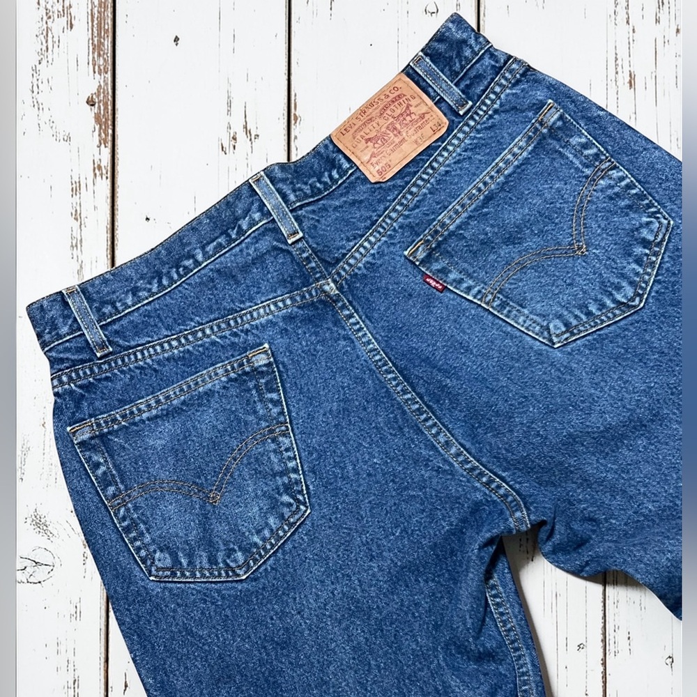 Vtg Y2K Levis 505 Jeans 36 x 32 Straight Leg Regular 90s Preppy Heritage Dadcore